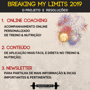 Resoluções 2019 para o Breaking My Limits