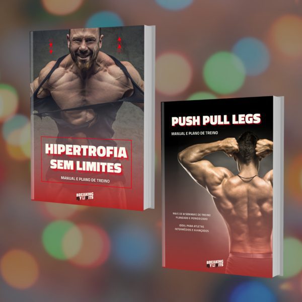 Pacote Hipertrofia Total tem tudo o que precisas para os primeiros anos de musculação - com os e-books Hipertrofia Sem Limites e Push-Pull-Legs - terás tudo o que precisas para desenvolver a tua massa muscular!